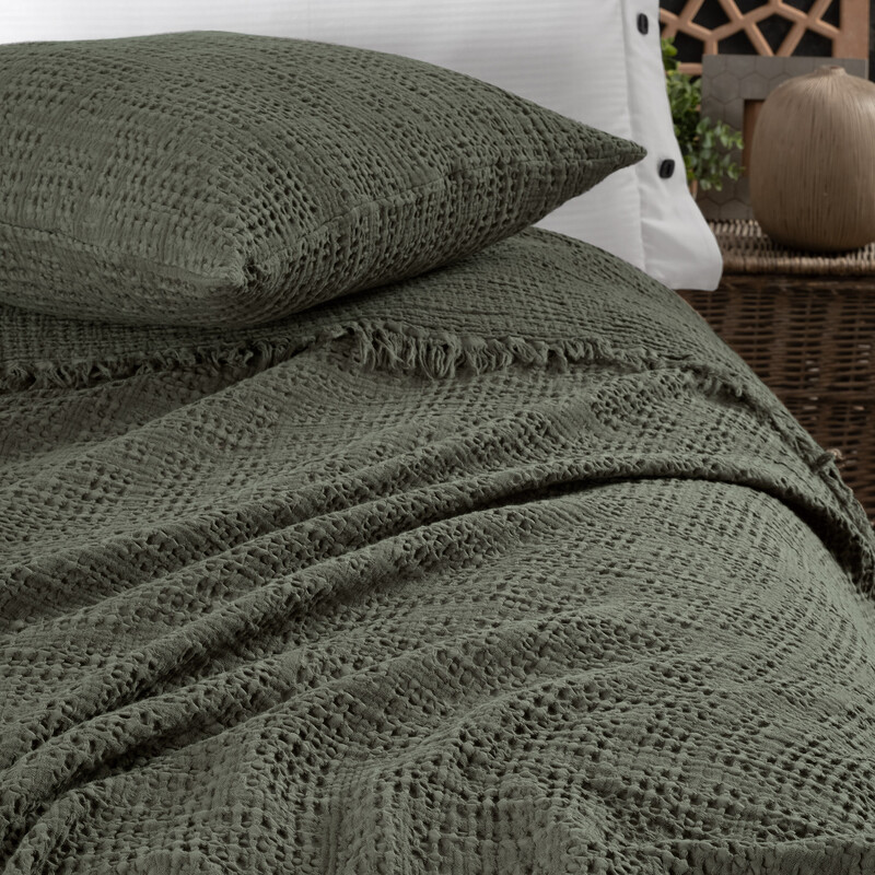 Cher Yatak Örtüsü Tek Kişilik Yeşil - SAREV