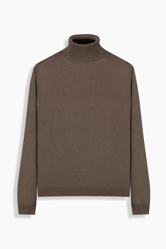 Chic Tam Balıkçı Vizon Triko - SARAR WOMAN