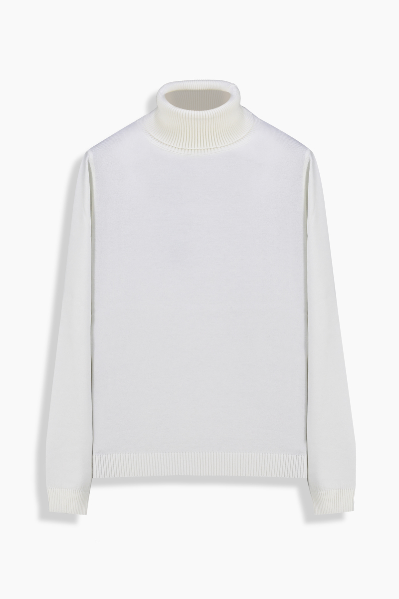 Chic Tam Balıkçı Bej Triko - 2