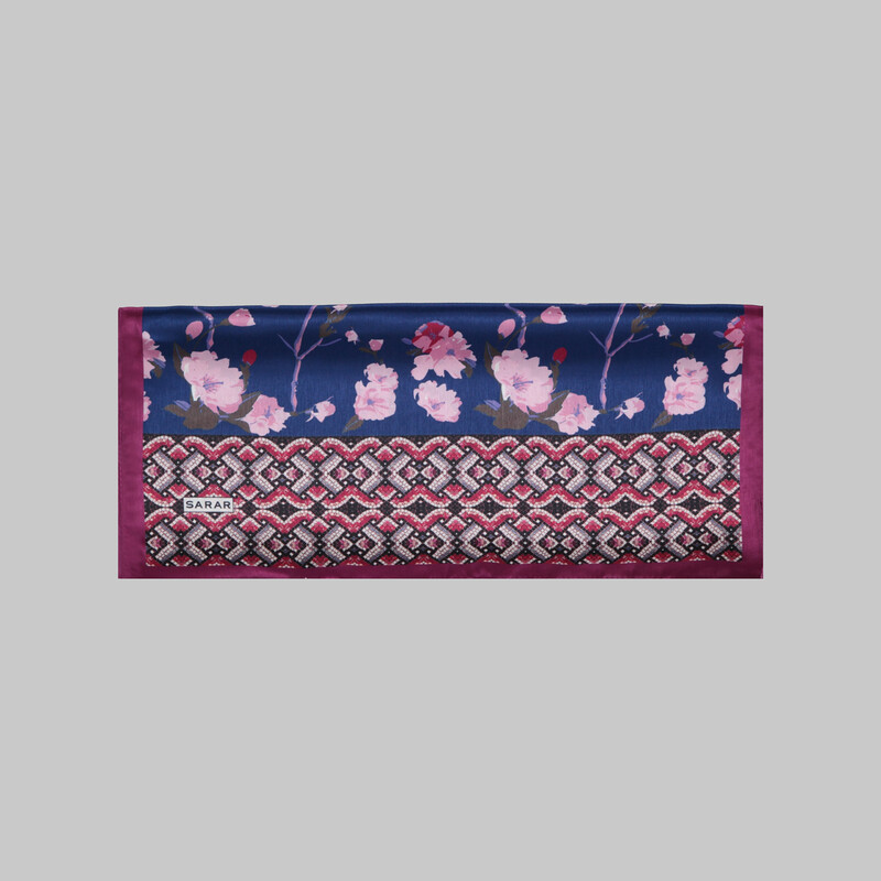 Çiçek Desenli Fular F78 