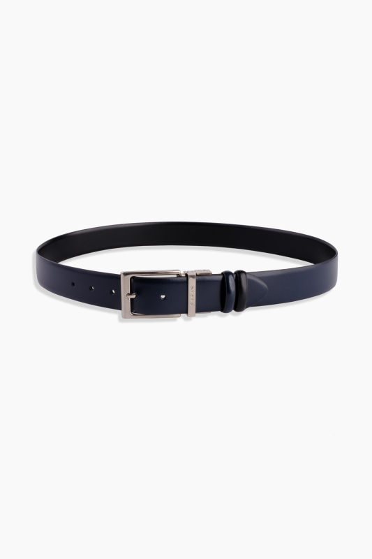 Çift Taraflı Klasik Siyah-Lacivert Kemer - SARAR