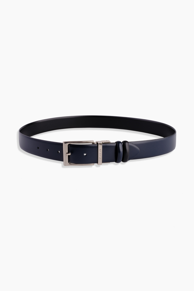 Çift Taraflı Klasik Siyah-Lacivert Kemer - 2