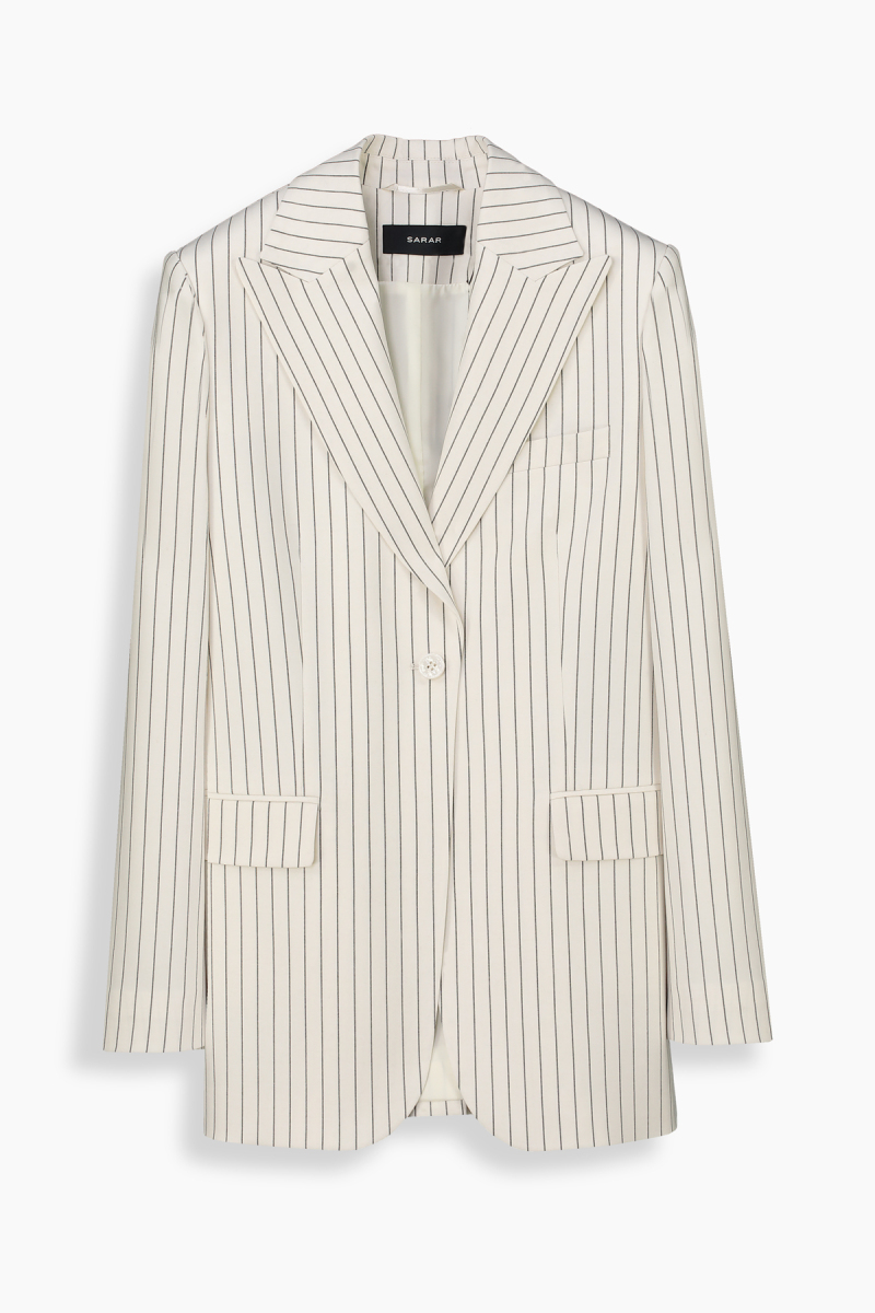 Cleir Çizgili Bej Ceket - 1