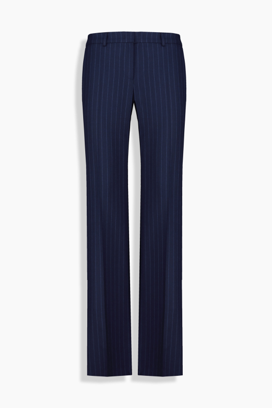 Cleir Çizgili Lacivert Pantolon - SARAR WOMAN