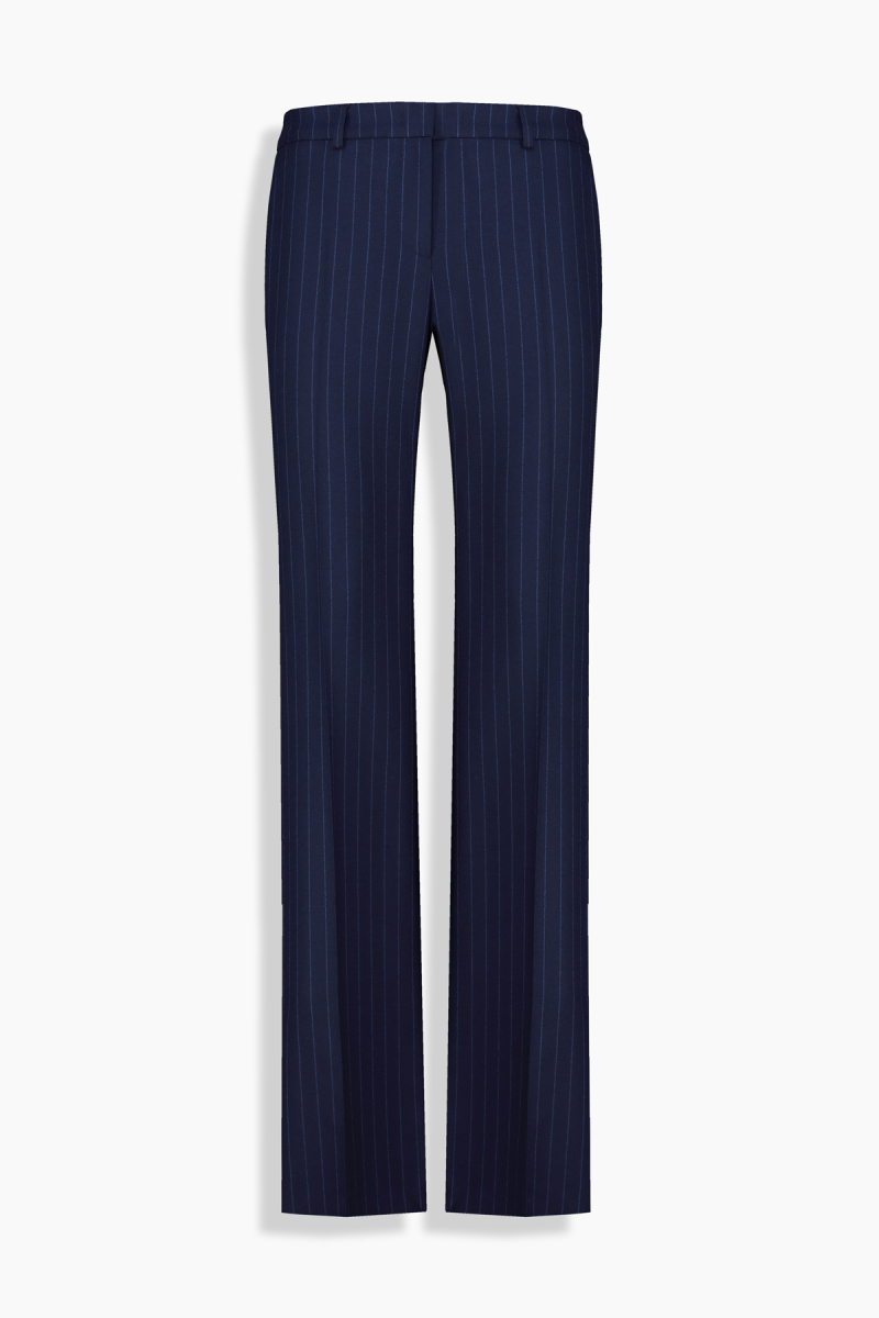 Cleir Çizgili Lacivert Pantolon - 2