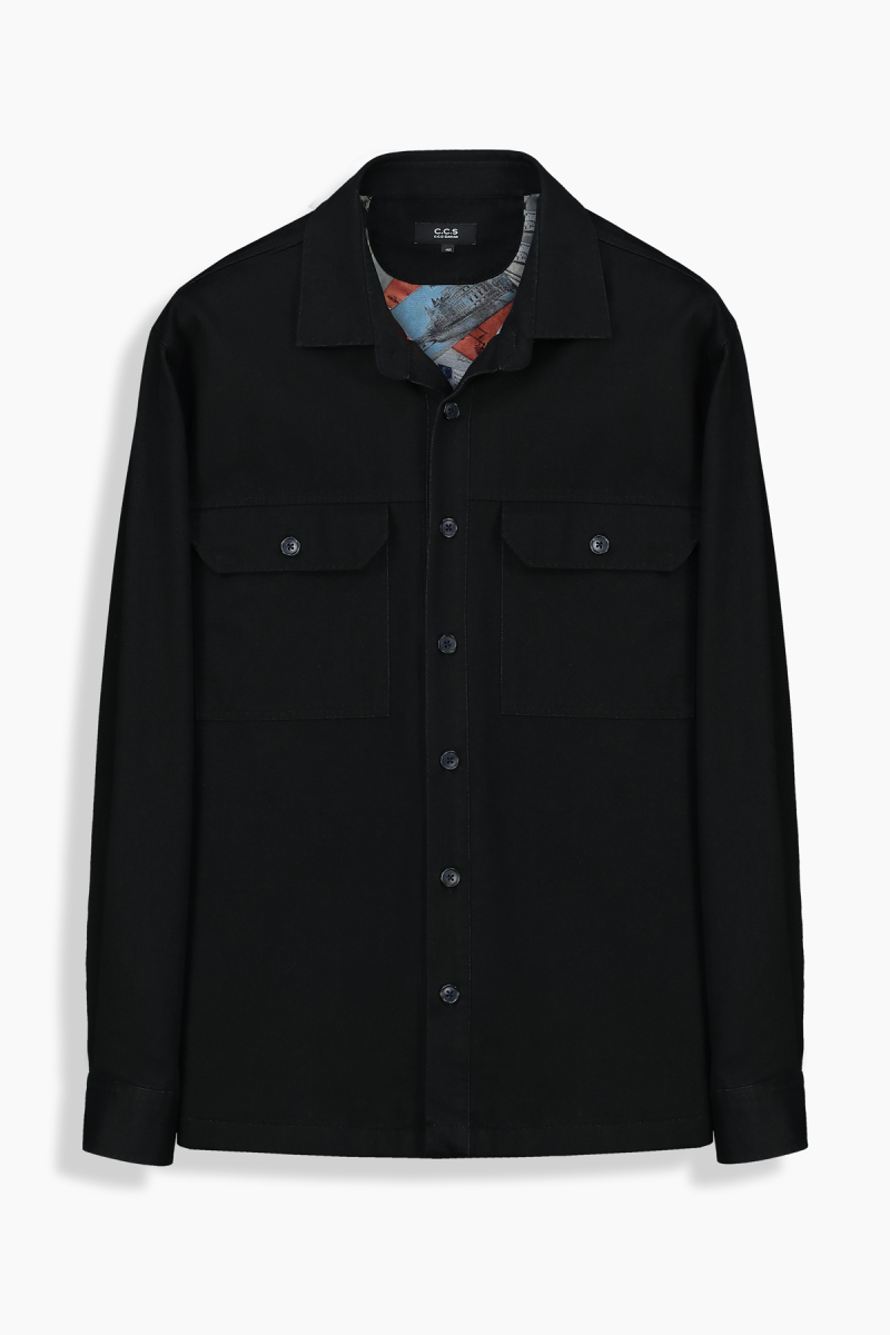 Cleve Siyah Regular Gömlek - 1