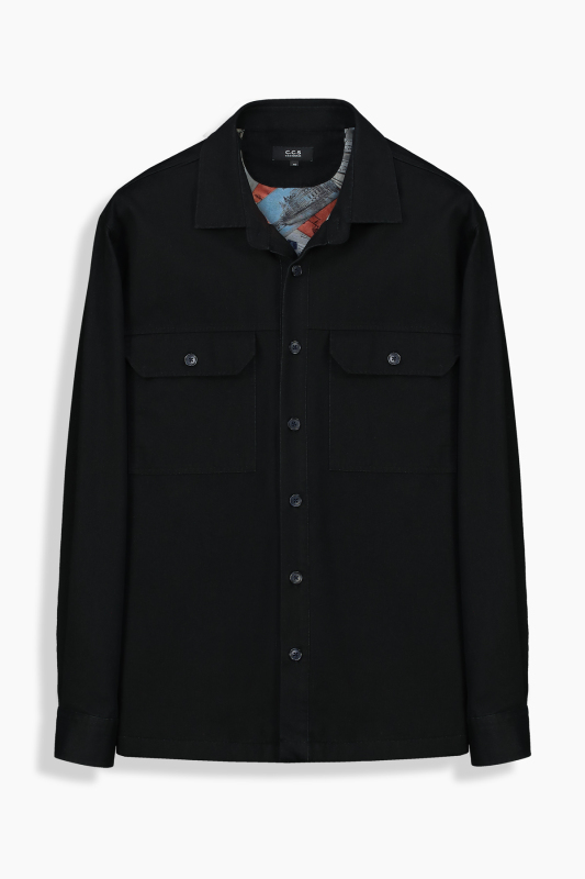 Cleve Siyah Regular Gömlek 