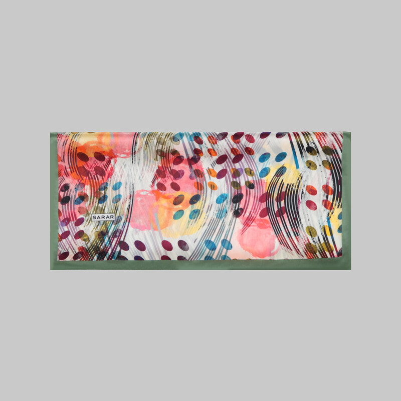 Çok Renkli Desenli Fular F70 