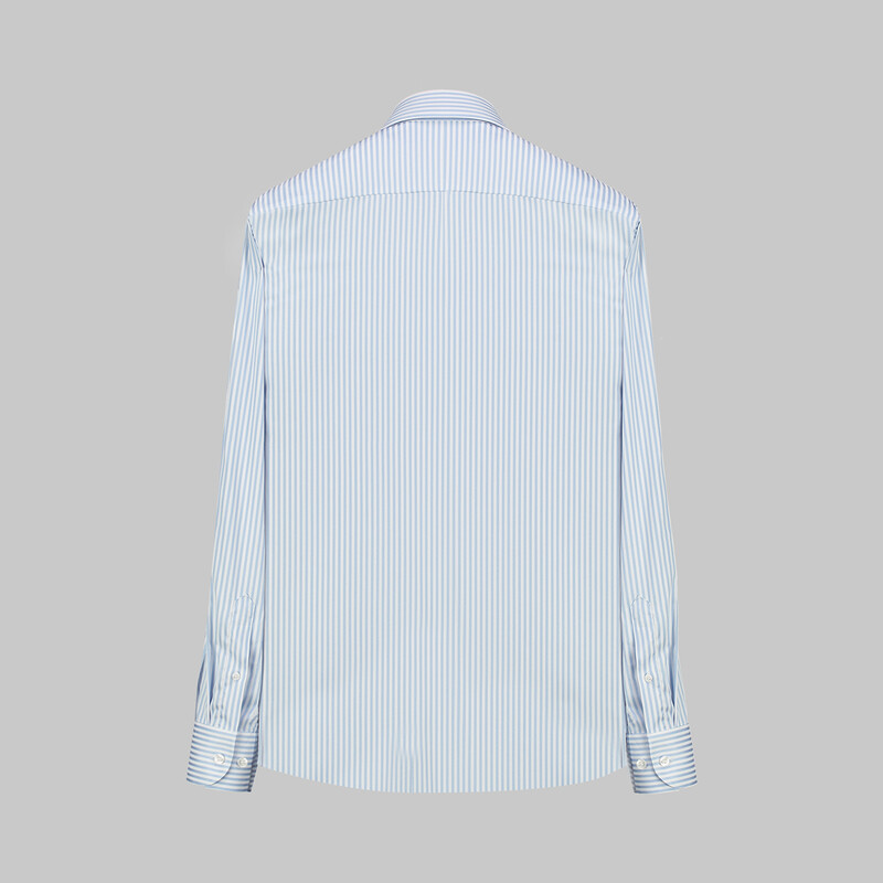 Como Çizgili Mavi Gömlek - SARAR