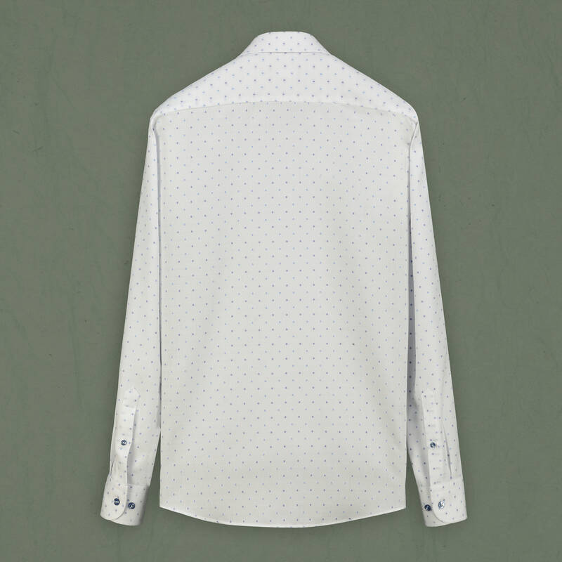 Como Fo Slim Pamuklu Mavi Gömlek - 2