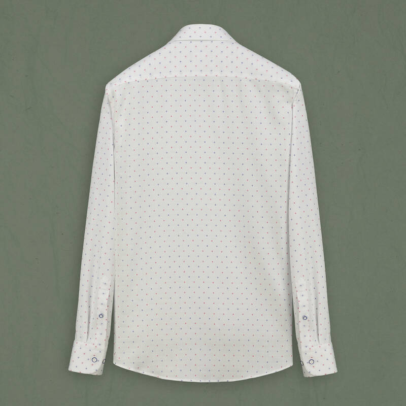 Como Fo Slim Pamuklu Pembe Gömlek - 2