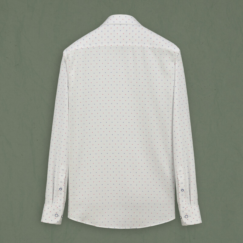 Como Fo Slim Pamuklu Pembe Gömlek - SARAR