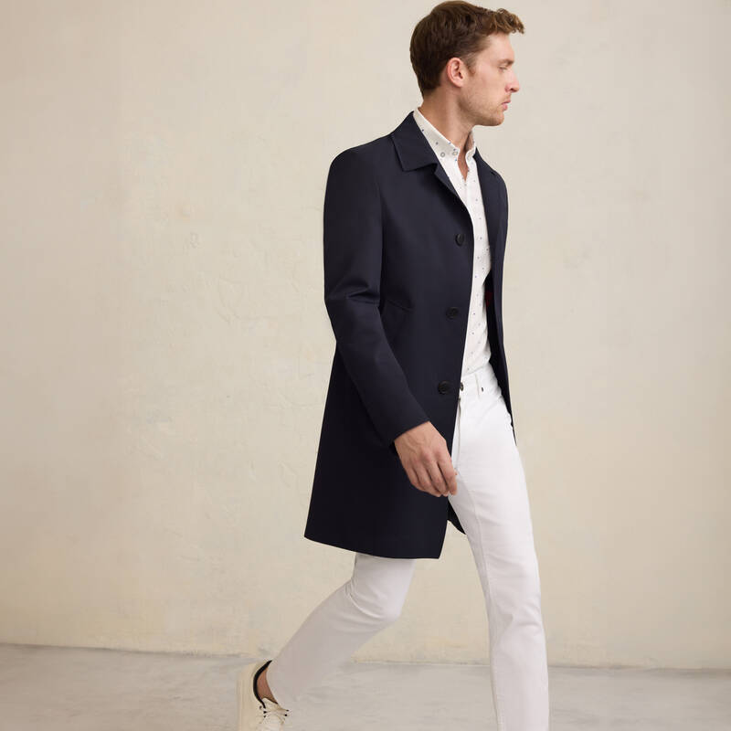 Delmira Lacivert Palto - 1