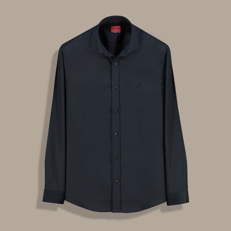 Demba Uzun Kol Non Iron Siyah Gömlek - INTERVIEW