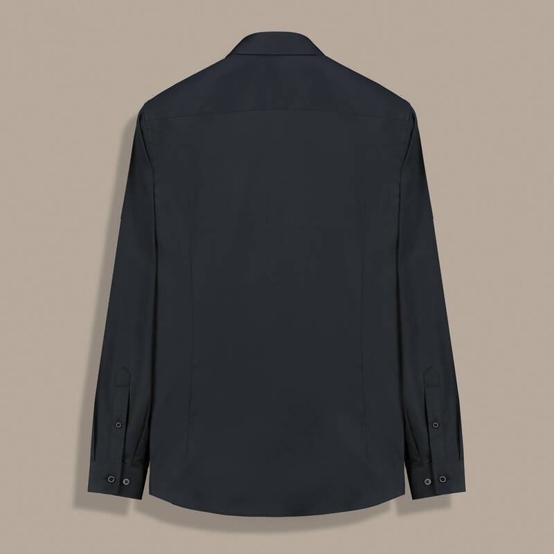 Demba Uzun Kol Non Iron Siyah Gömlek - 2