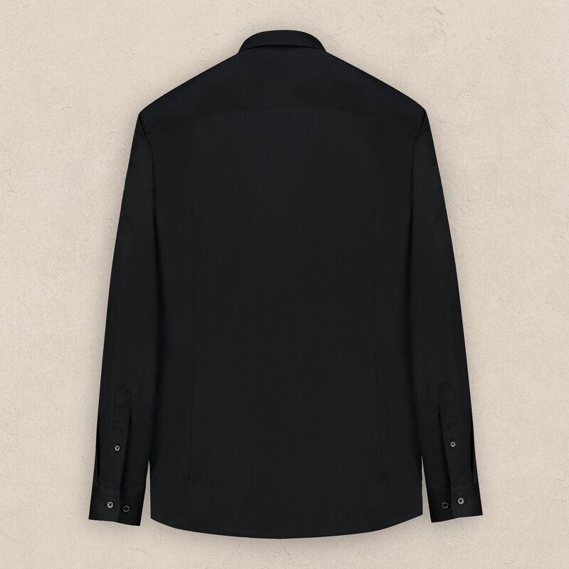 Demba Uzun Kol Soho Siyah Pamuklu Gömlek - INTERVIEW