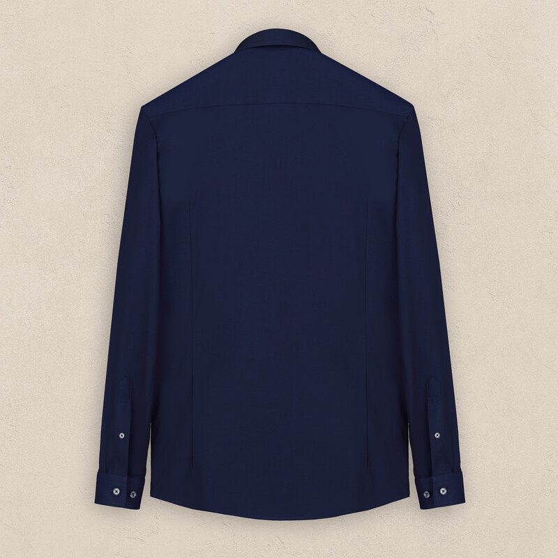 Demba Uzun Kol Soho Lacivert Pamuklu Gömlek - INTERVIEW