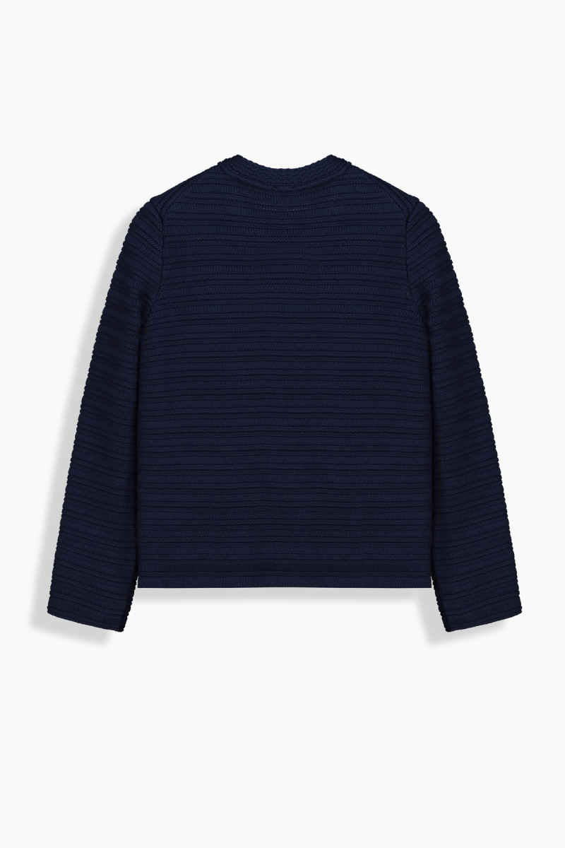 Dena Düğmeli Açık Lacivert Hırka - 2