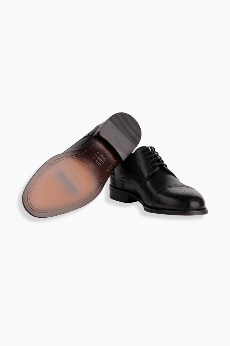 Desenli Erkek Siyah Ayakkabı - 5