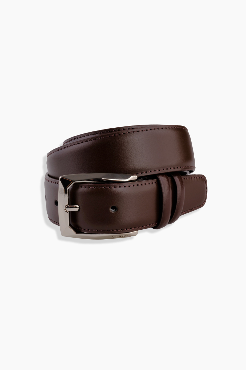 Dikişli Kahverengi Kemer - 1