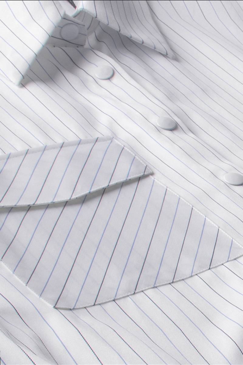 Dole Kısa Kol Çizgili Gömlek - 3