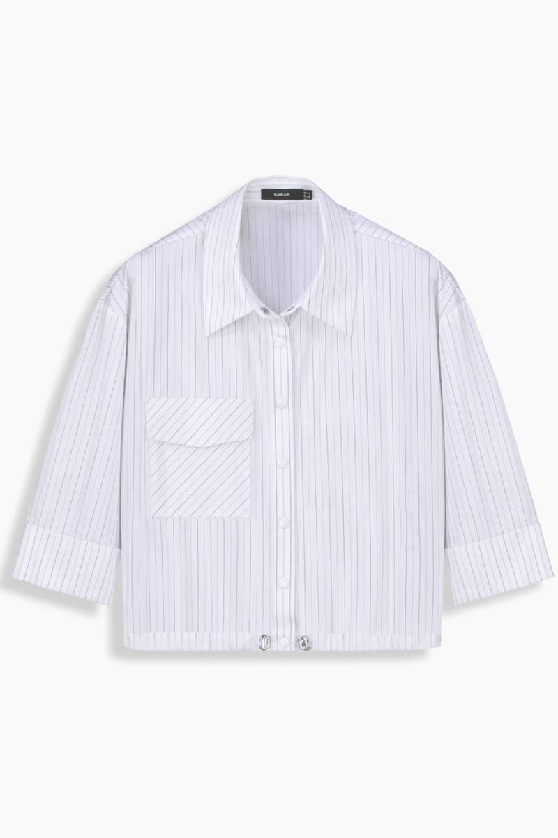 Dole Kısa Kol Çizgili Gömlek - 1