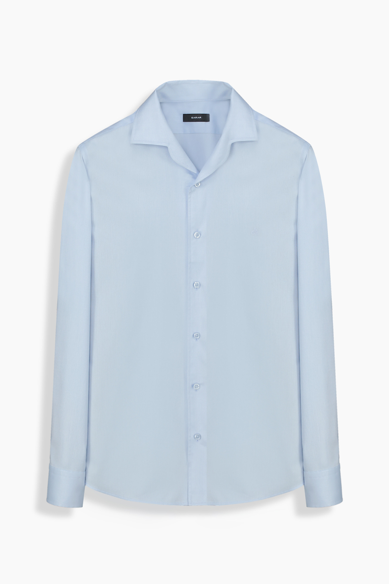 Doppio Uzun Kol Açık Mavi Gömlek - 1