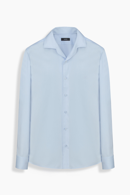 Doppio Uzun Kol Açık Mavi Gömlek - SARAR