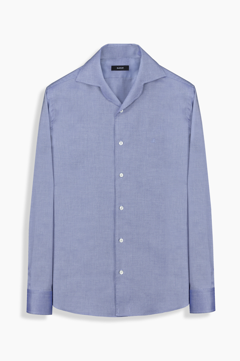 Doppio Uzun Kol Koyu Mavi Gömlek - 1