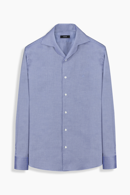 Doppio Uzun Kol Koyu Mavi Gömlek 