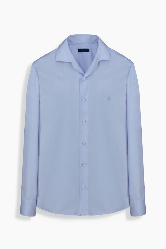 Doppio Uzun Kol Mavi Gömlek 