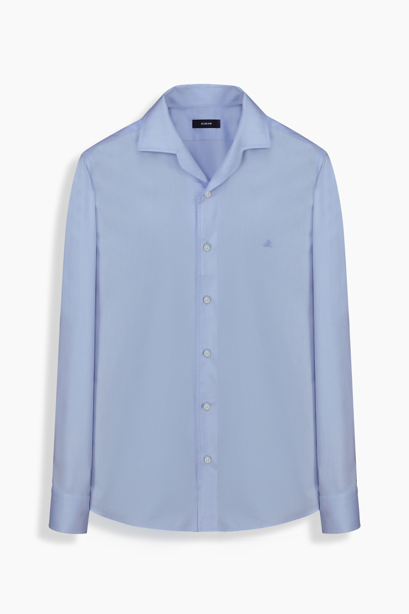 Doppio Uzun Kol Mavi Gömlek - 1