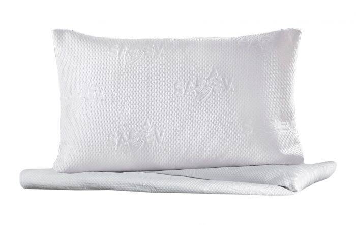 Double Jersey Beyaz Alez Yastık Kılıfı - 2