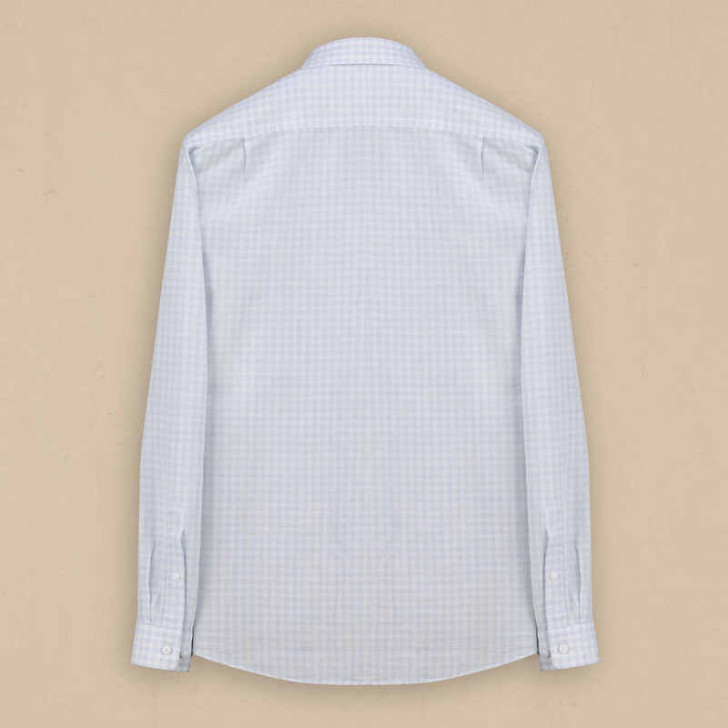 Drew Açık Mavi Kareli Gömlek - INTERVIEW