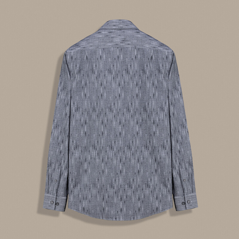 Drew Desenli Gri Gömlek - INTERVIEW