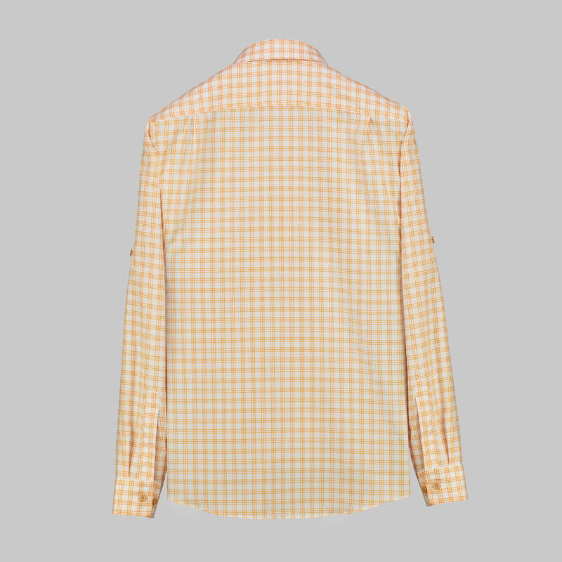 Drew Kareli Turuncu Pamuklu Gömlek - 2