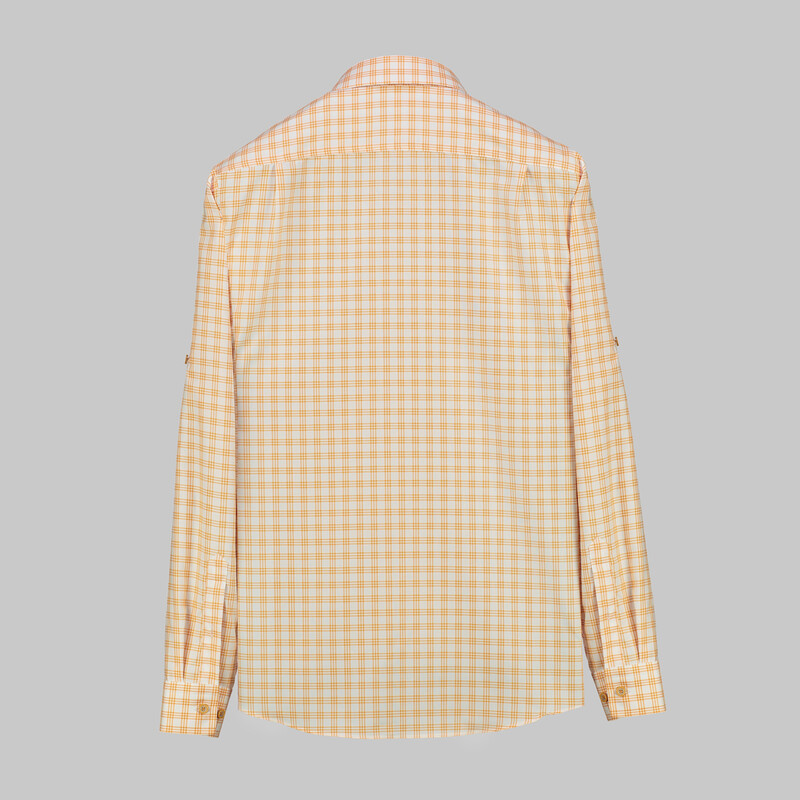 Drew Kareli Turuncu Pamuklu Gömlek - INTERVIEW