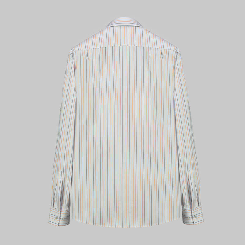Drew Uzun Kol Çizgili Açık Mavi Gömlek - 2