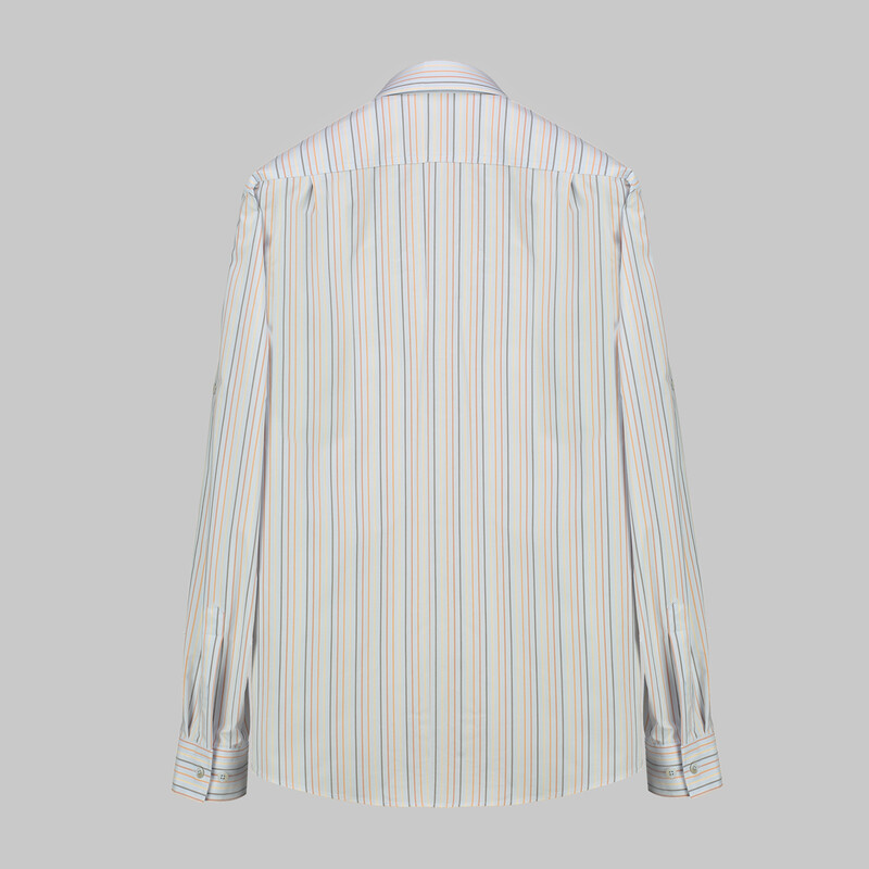 Drew Uzun Kol Çizgili Açık Mavi Gömlek - INTERVIEW