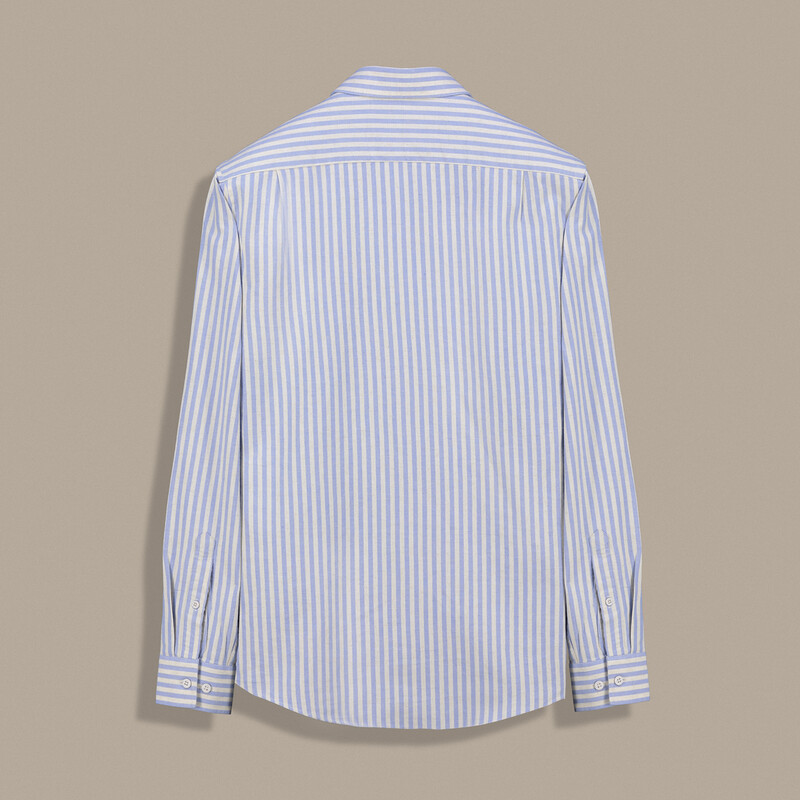 Drew Uzun Kol Çizgili Mavi Gömlek - INTERVIEW