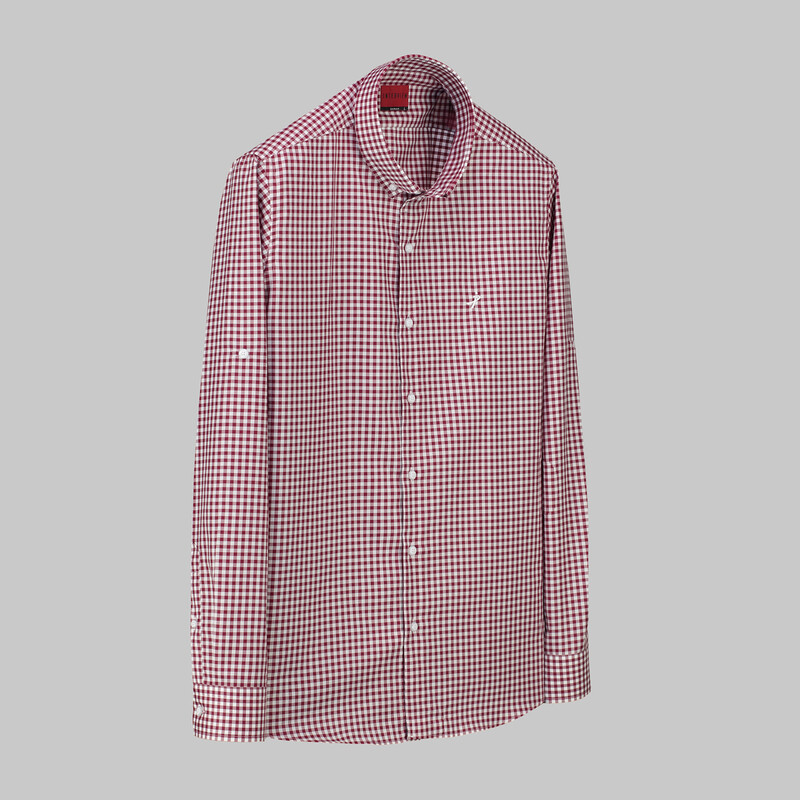 Drew Uzun Kol Kareli Kırmızı Gömlek 