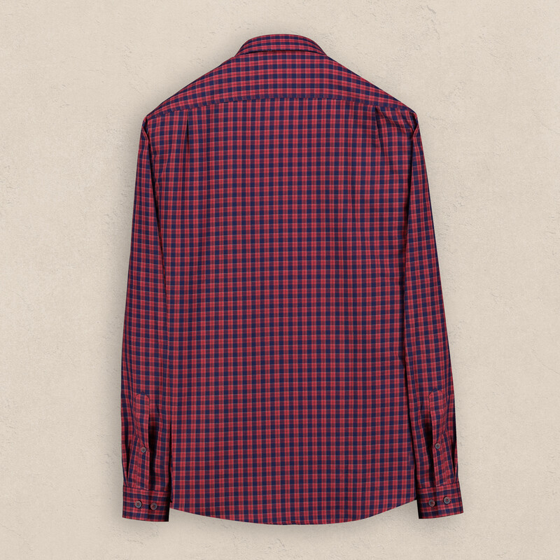 Drew Kareli Kırmızı Pamuklu Gömlek - INTERVIEW