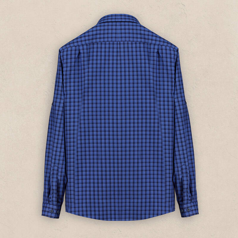 Drew Kareli Mavi Pamuklu Gömlek - 2