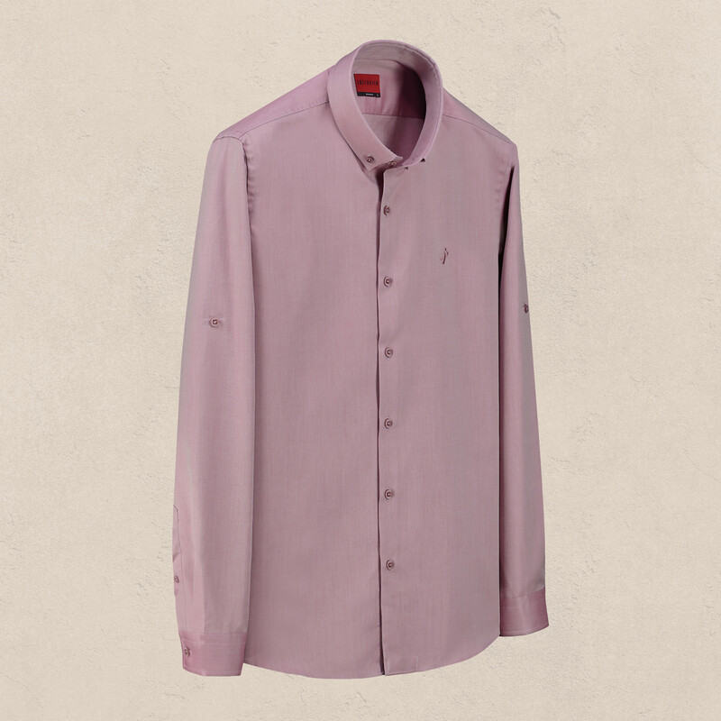 Drew Bordo Pamuklu Gömlek 