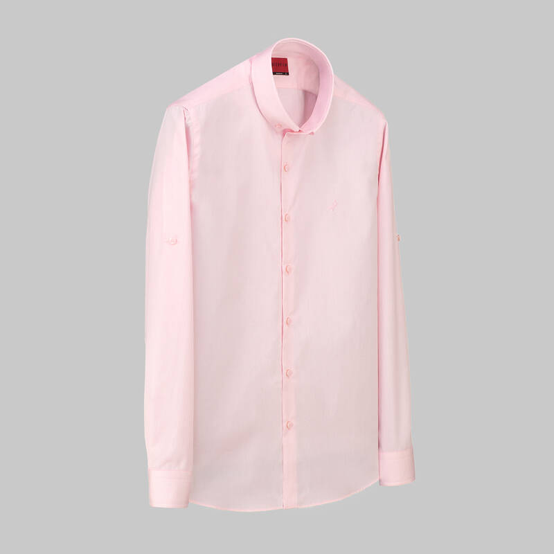 Drew Uzun Kol Pembe Gömlek - 1