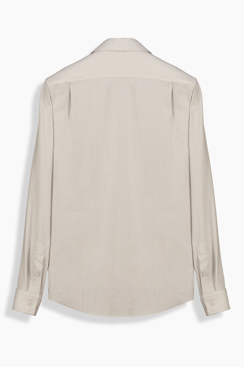 Drew Uzun Kol Taş Rengi Gömlek - 2