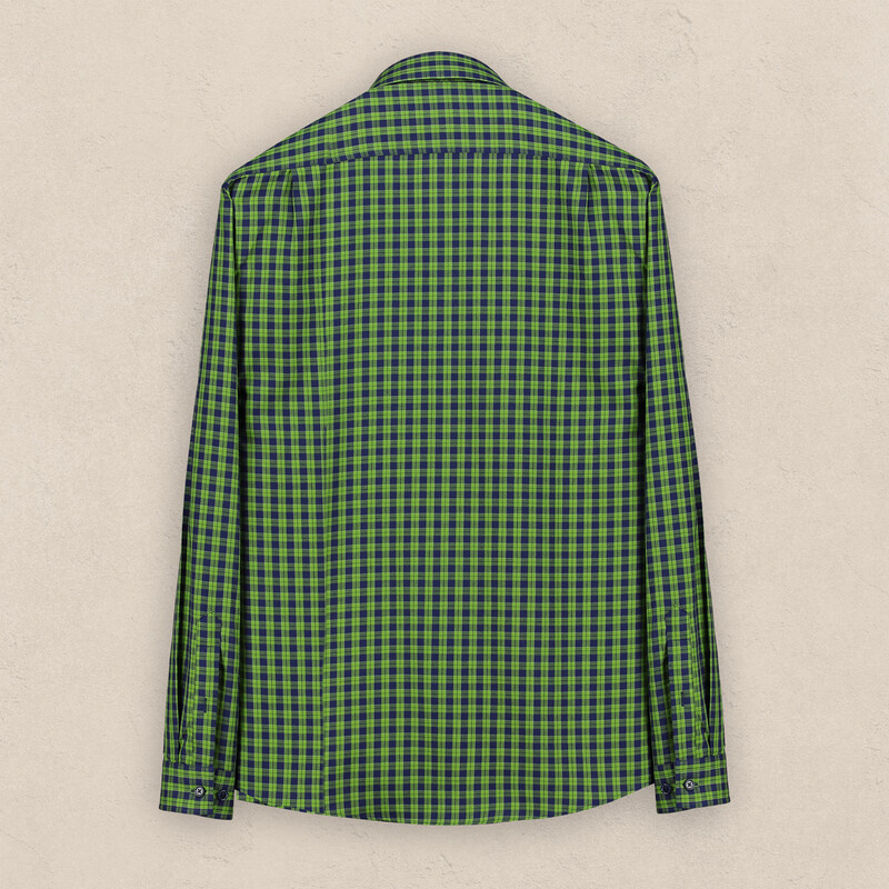 Drew Kareli Yeşil Pamuklu Gömlek - INTERVIEW