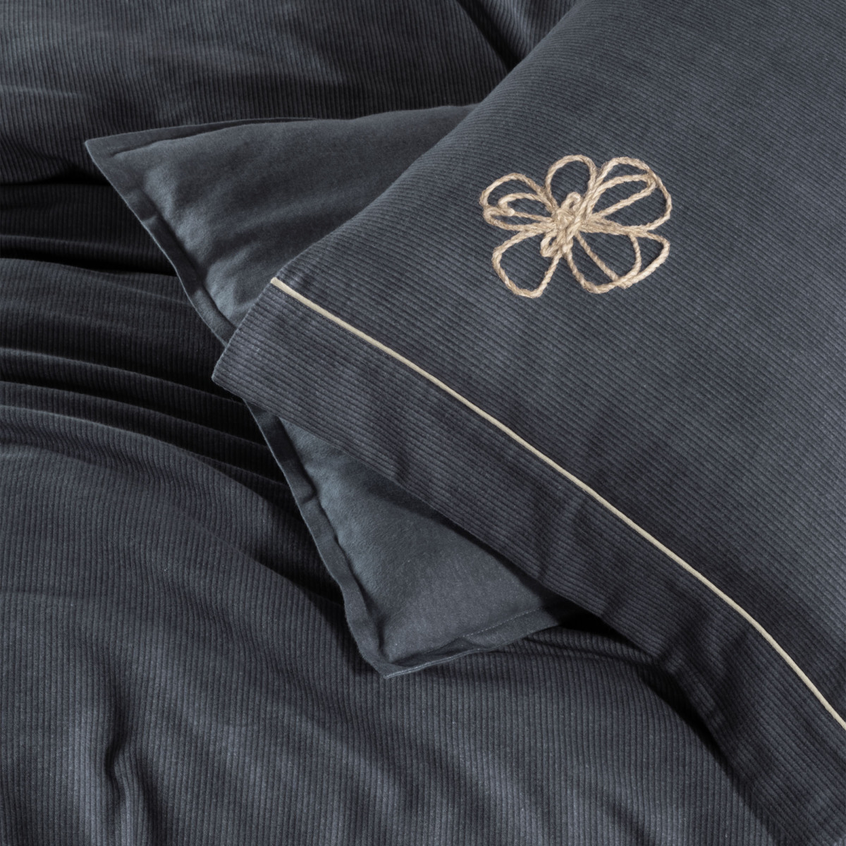 Ederlezi Flanel Nevresim Takımı Tek Kişilik Gri - 5