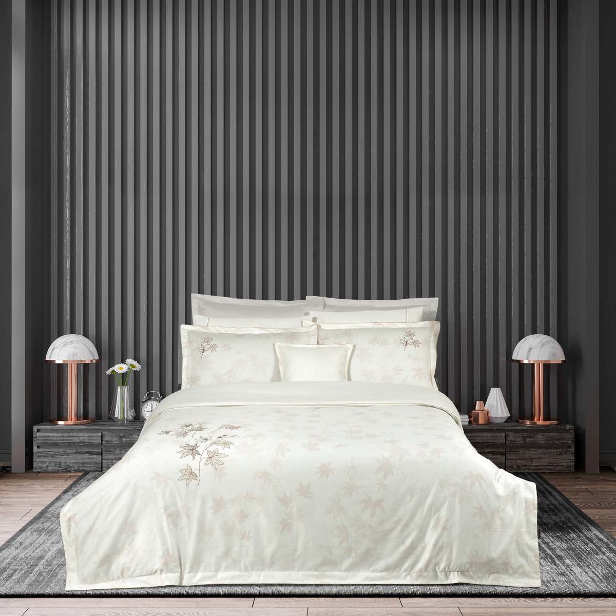 Elekta Pamuk Saten Nevresim Takımı King Size - 2