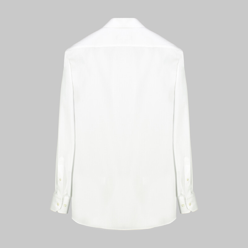 Eleta Uzun Kol Cepli Beyaz Gömlek - SARAR